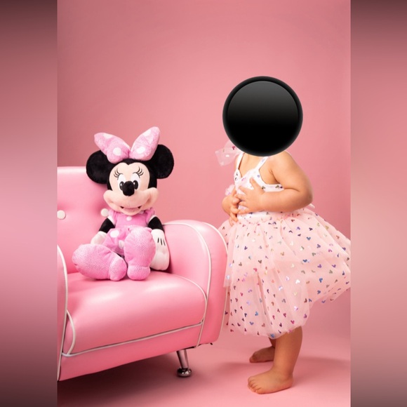 Pink Minnie Mouse Toddler Dress - birthday dress - Picture 3 of 4